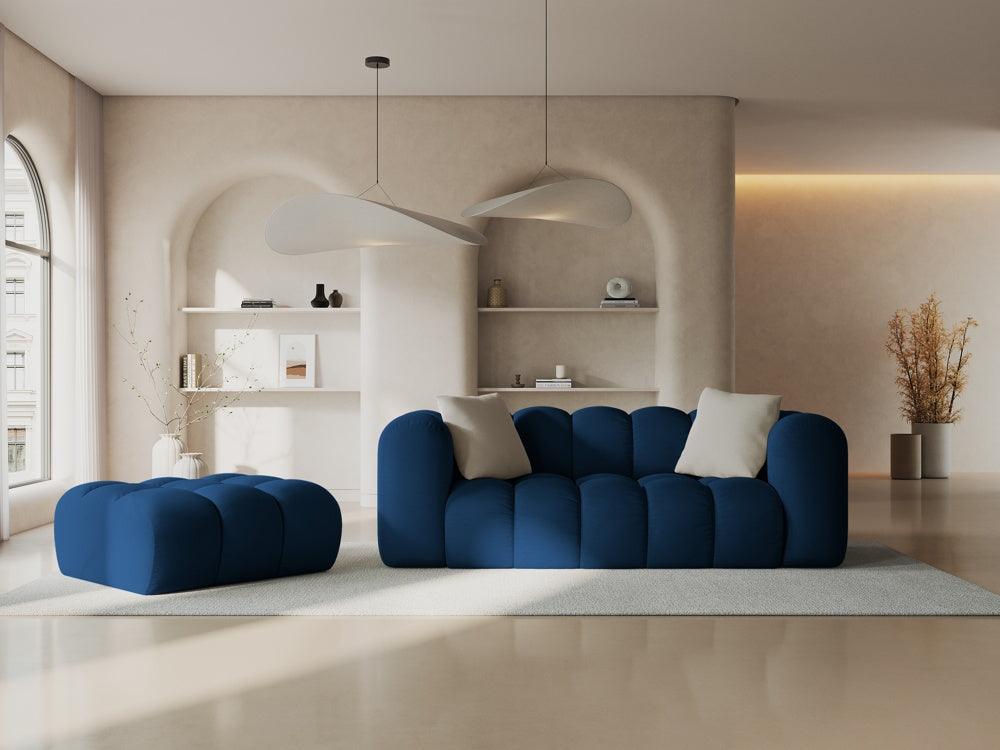 Puf aksamitny HALLEY granat królewski Windsor & Co Eye on Design