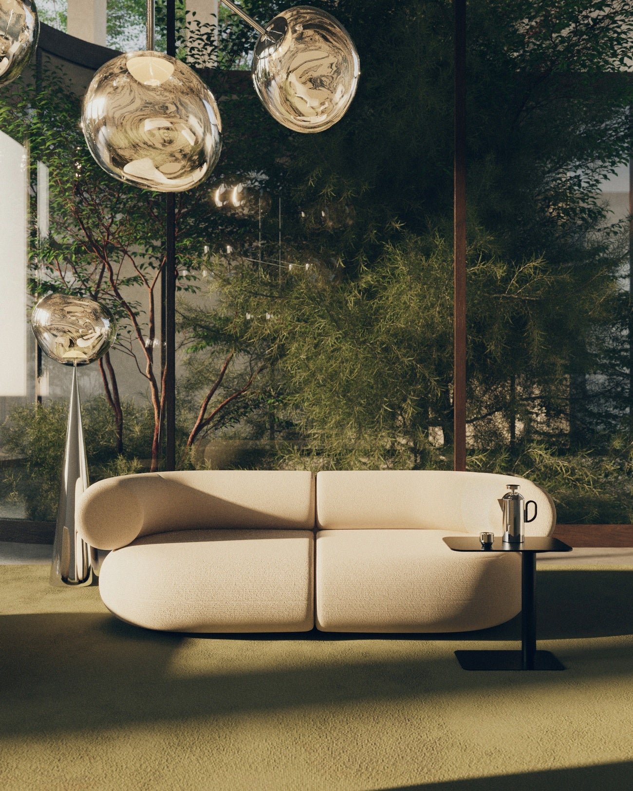 3-module sofa upholstered