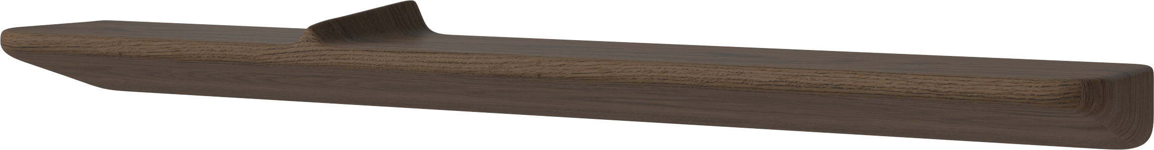 Polica WAVE tmavé dubové drevo