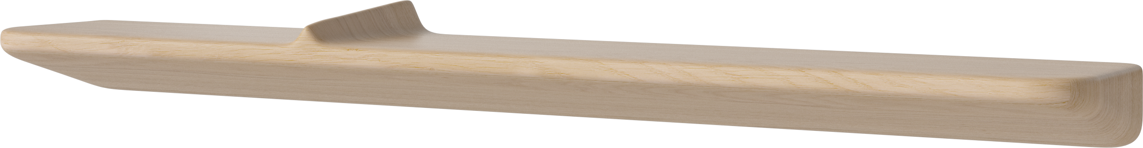 Polica WAVE bielené dubové drevo