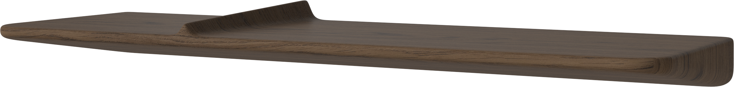 Polica WAVE tmavé dubové drevo