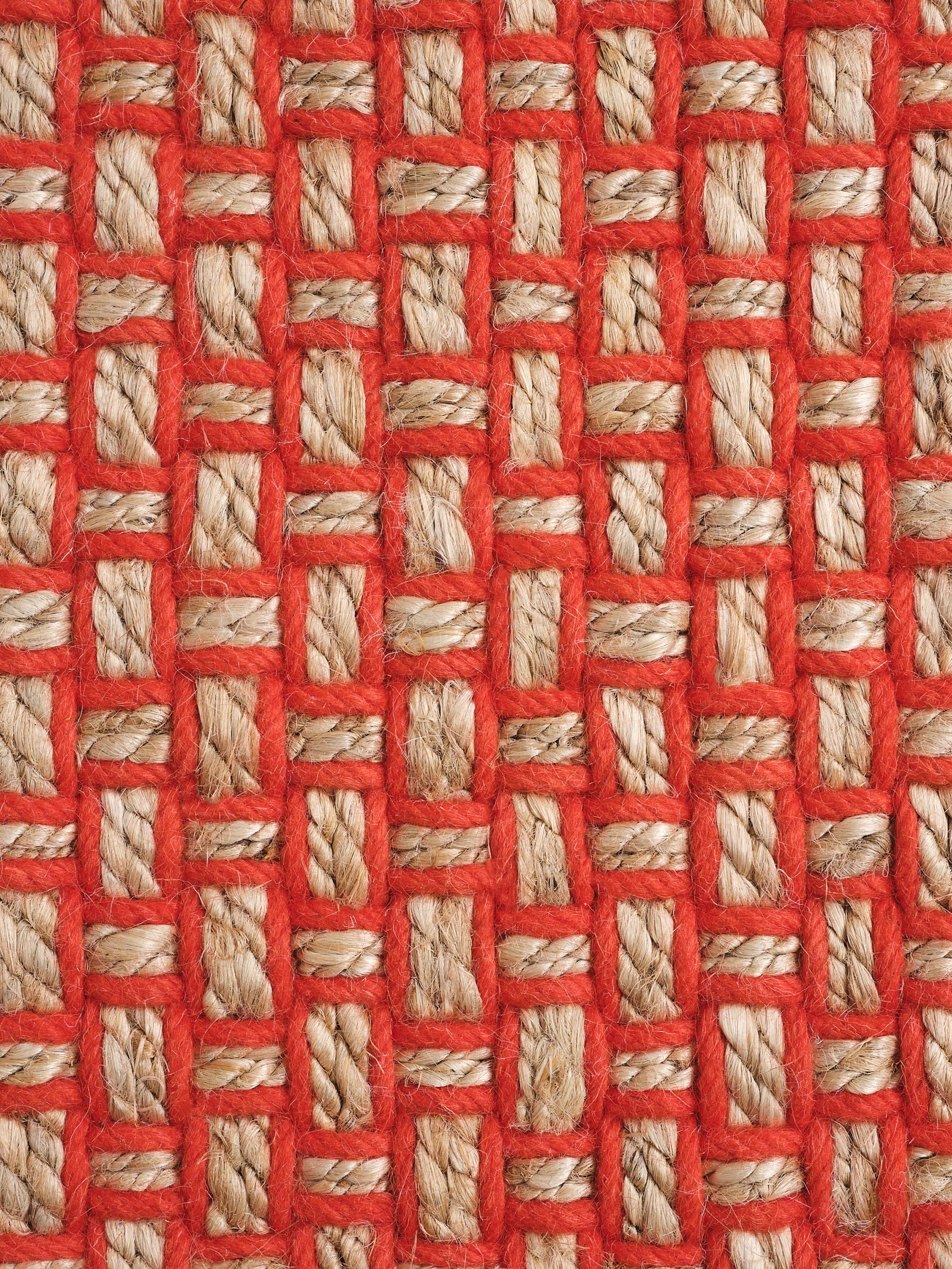 WEAVE rug red with beige