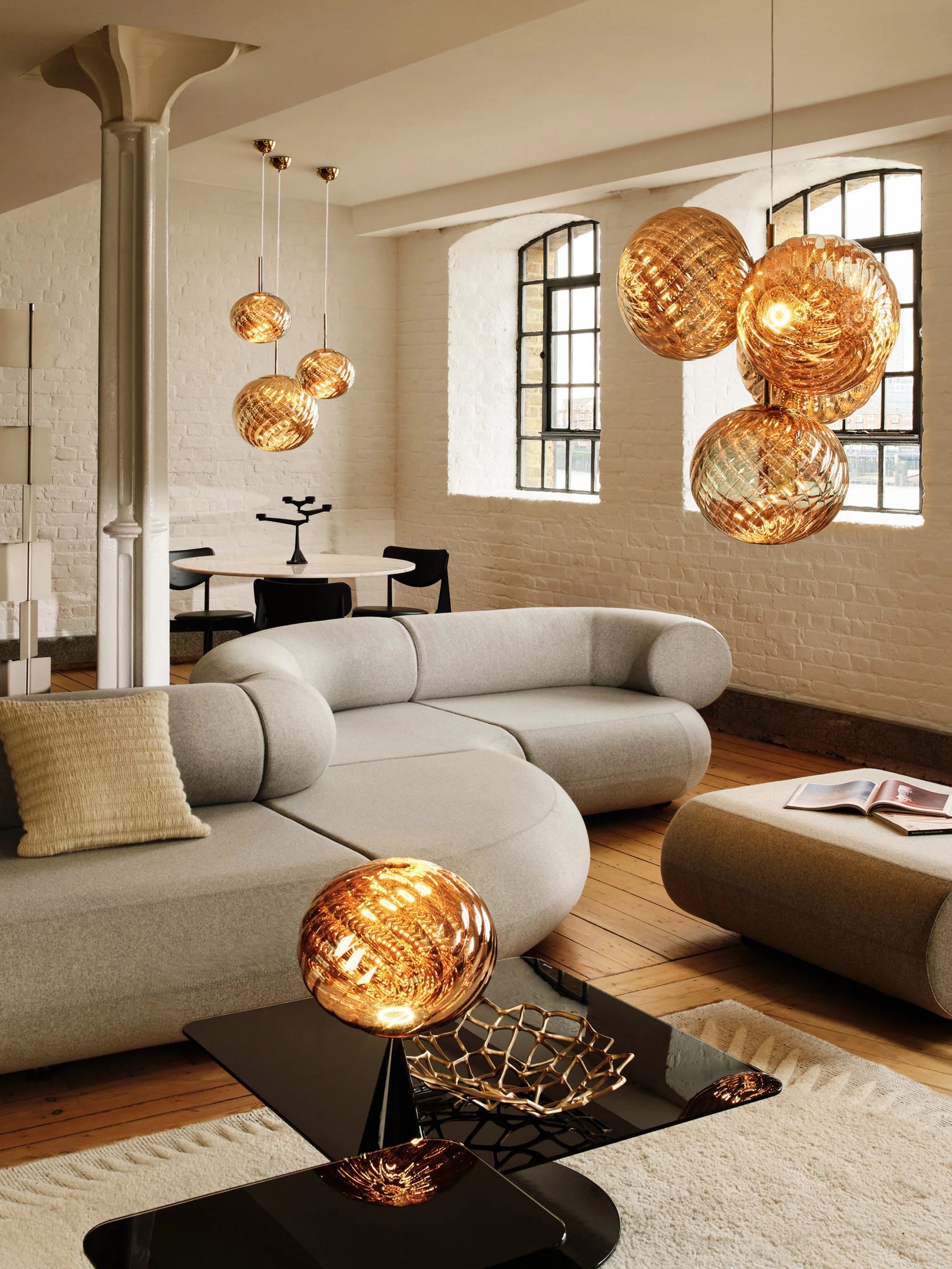 WHIRL SMALL pendant lamp gold