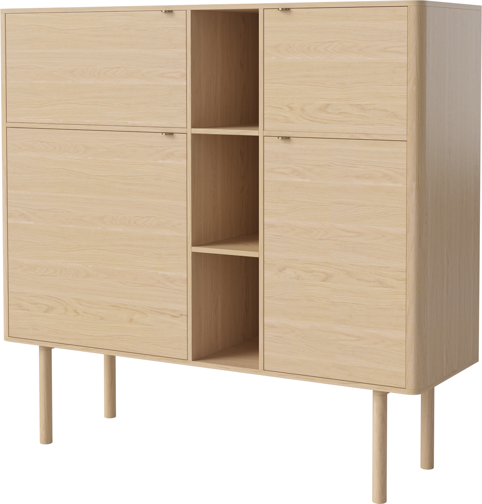 Skriňa YACHT bielené dubové drevo