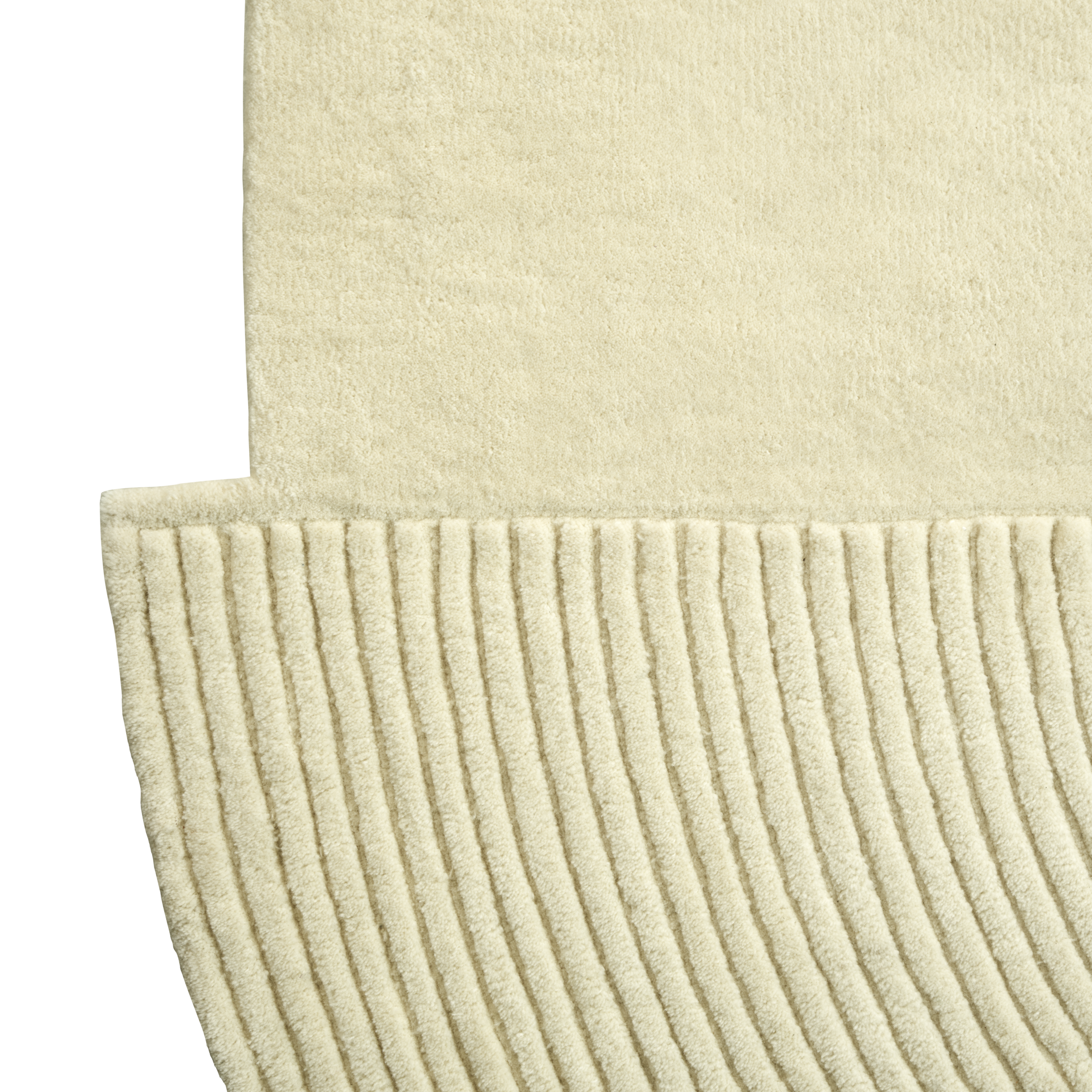 Kruhový koberec ZEN SPLIT krémový