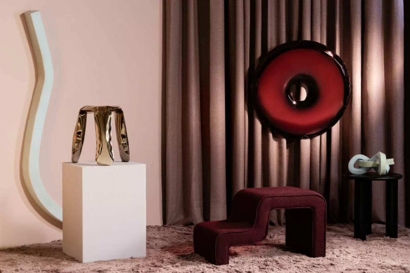Luster RONDO prechádza helixovou hmlovinou topazovo-rodonitovou