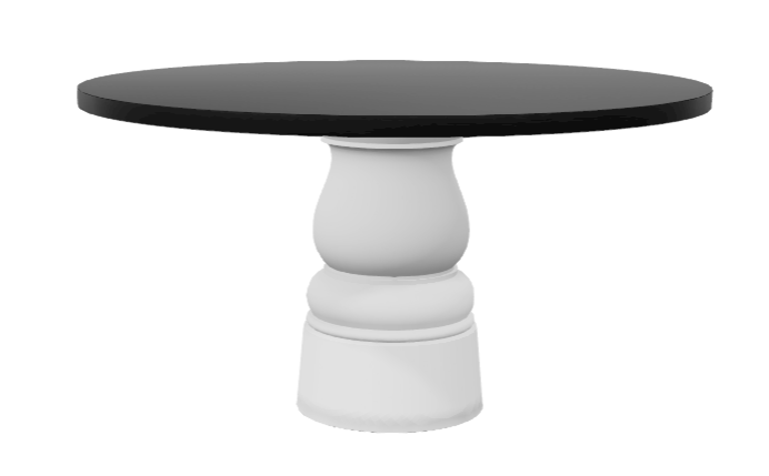 Okrúhly stôl CONTAINER s podstavcom New Antiques