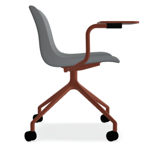 Otočné kreslo BALTIC 2 CLASSIC s hliníkovou základňou a kolieskami na tvrdé povrchy