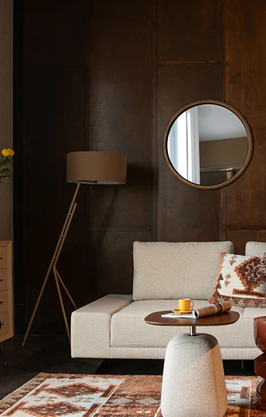 Luster GALE z kaučukového dreva