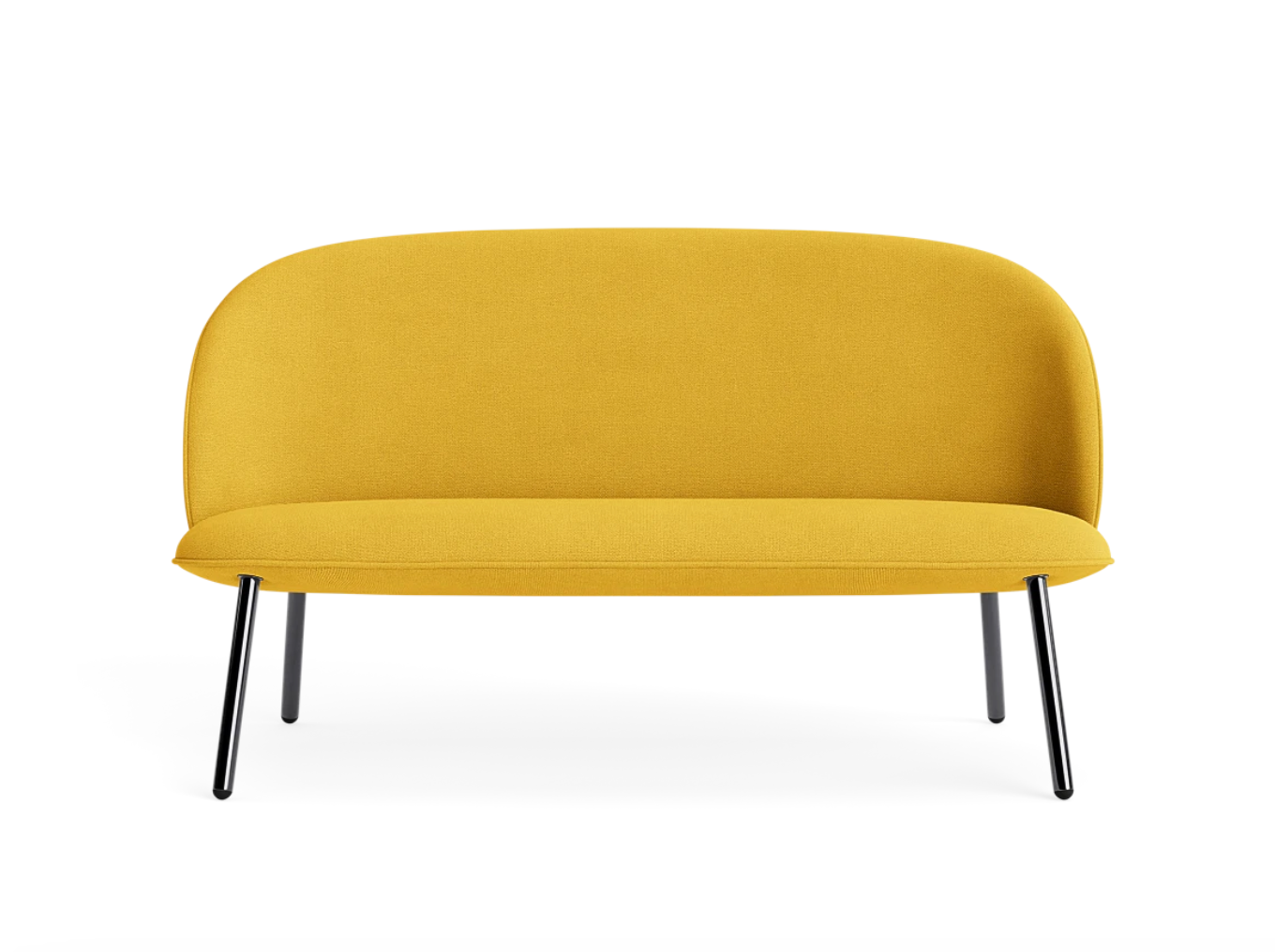 Sofa ACE čierna s kovovým podstavcom