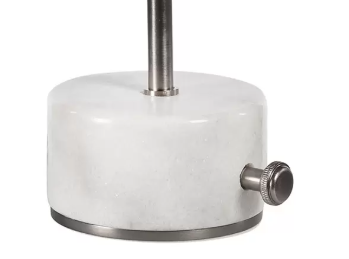 Stolná lampa CHANPEN DIAMANT čierna so strieborným podstavcom