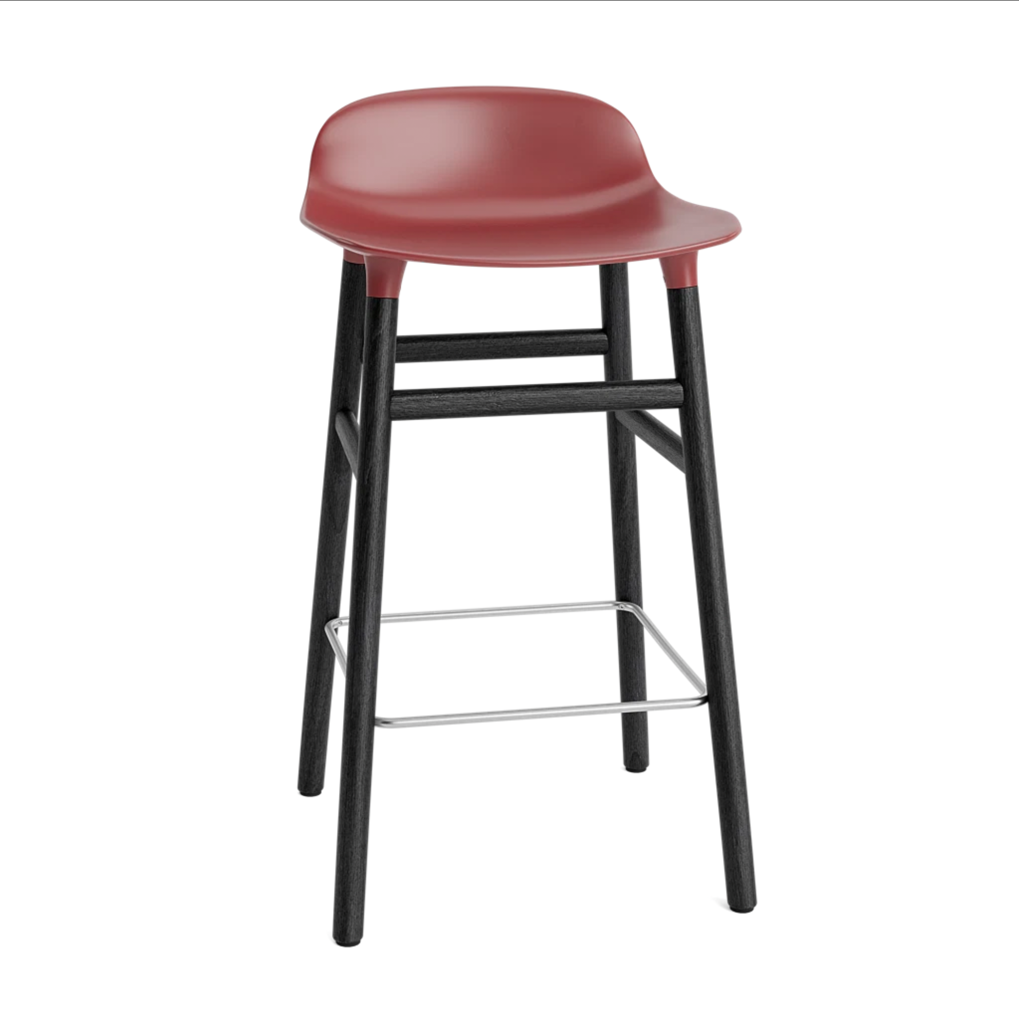 Hoker FORM bordový s čiernym dubovým podstavcom