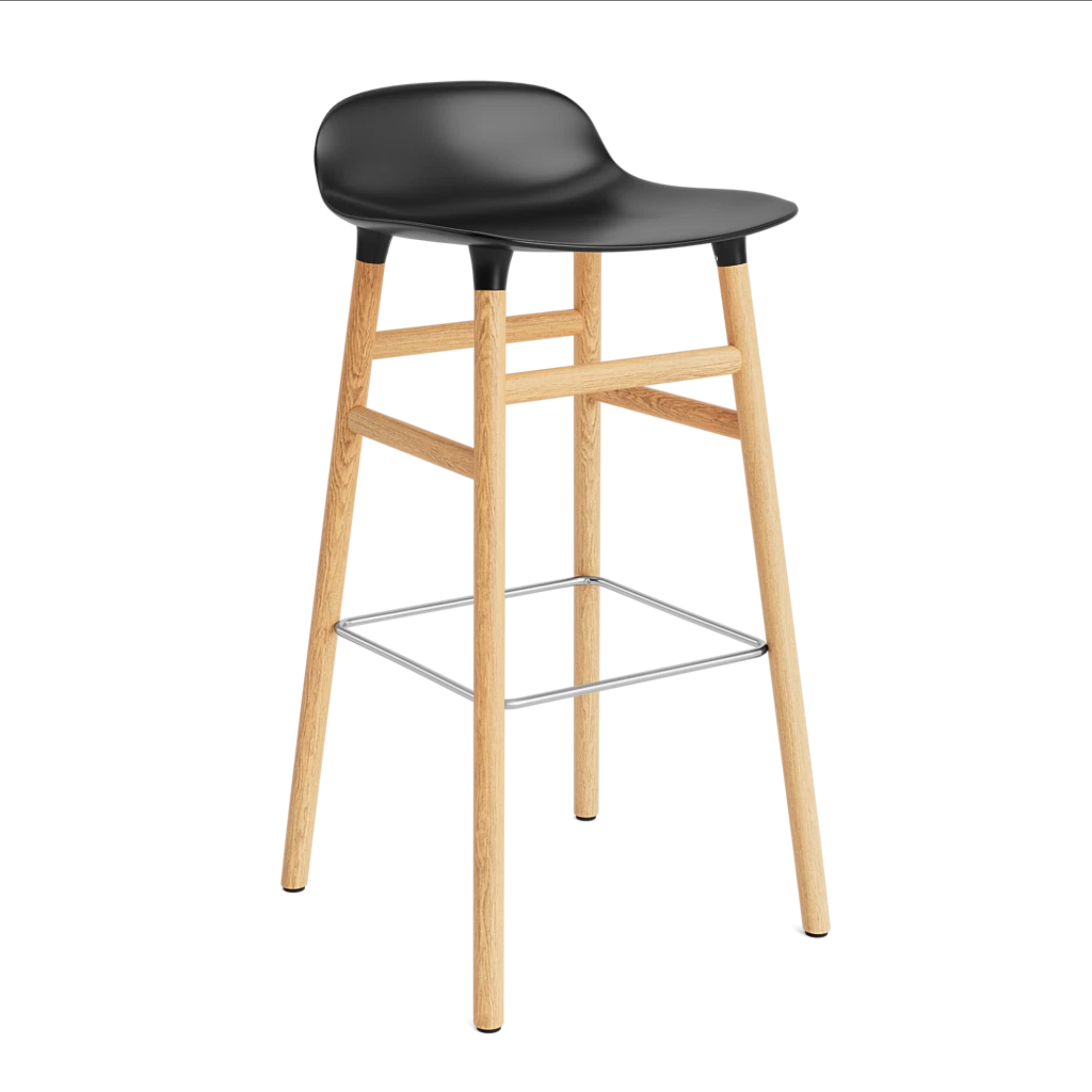 Hoker FORM čierny s dubovou základňou