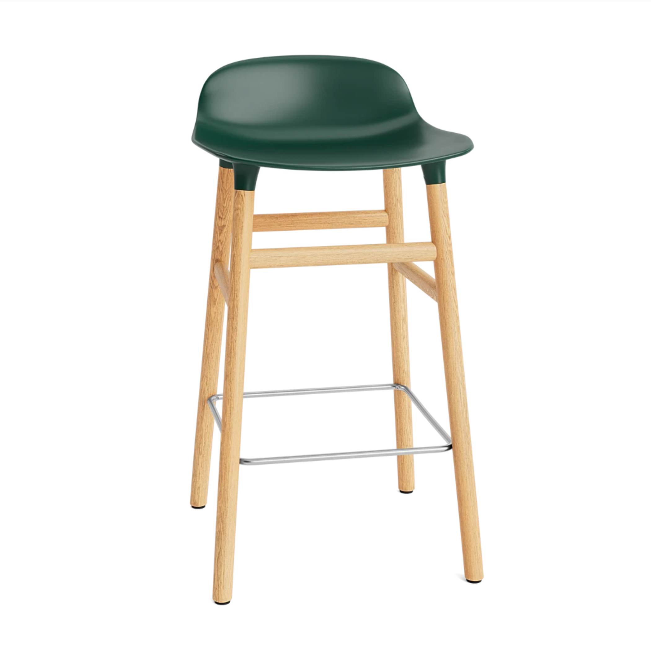 Hoker FORM zelený s dubovou základňou