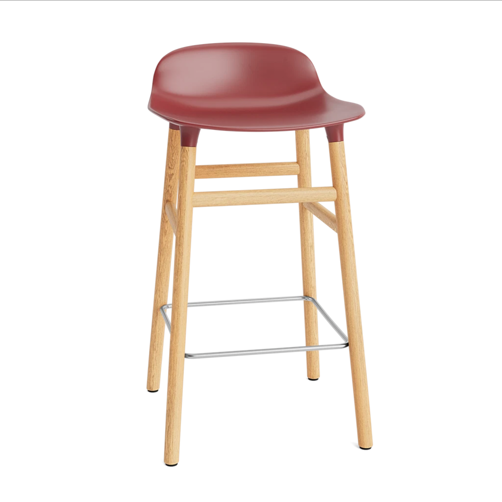 Hoker FORM bordový s dubovou základňou