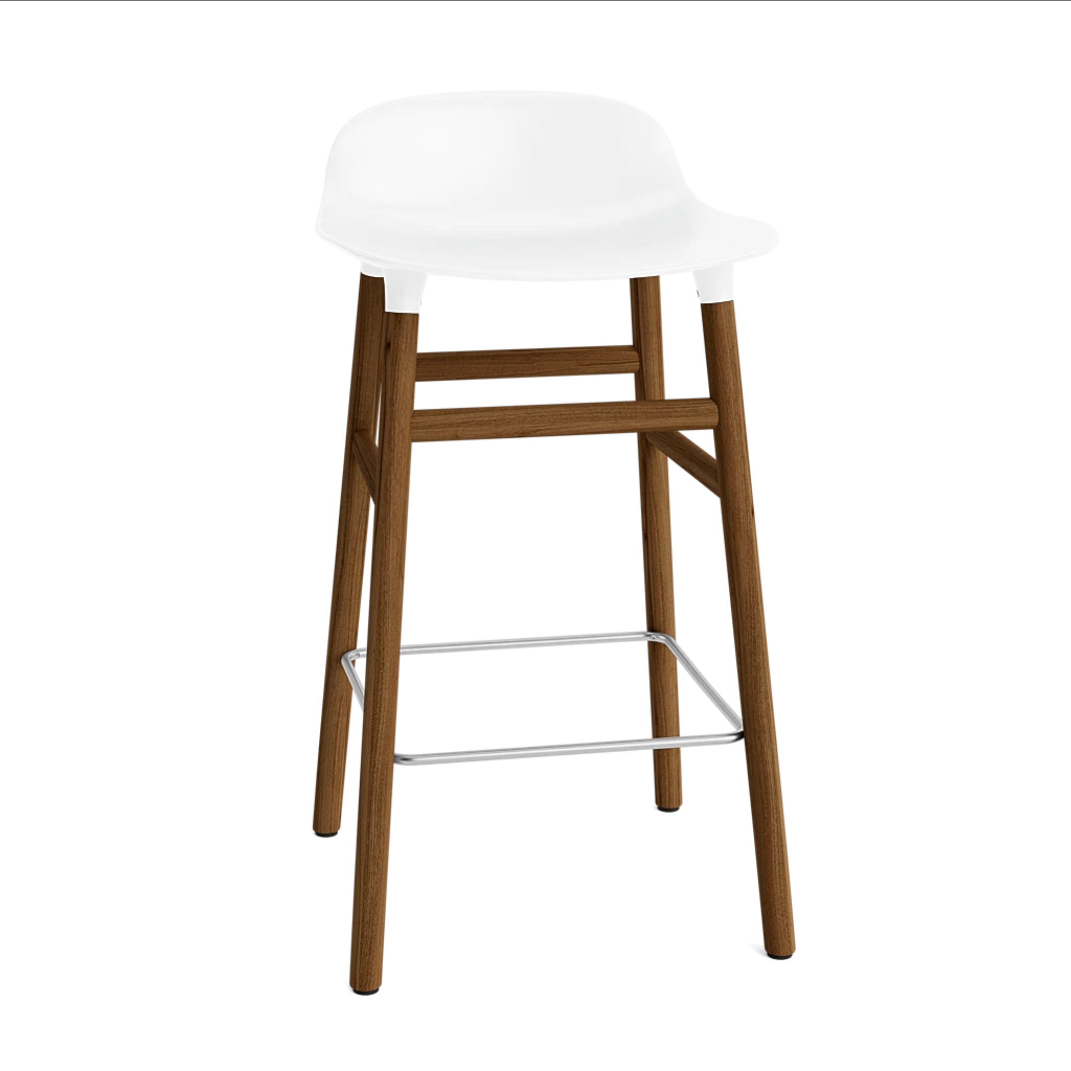 Hoker FORM biely s orechovým podstavcom