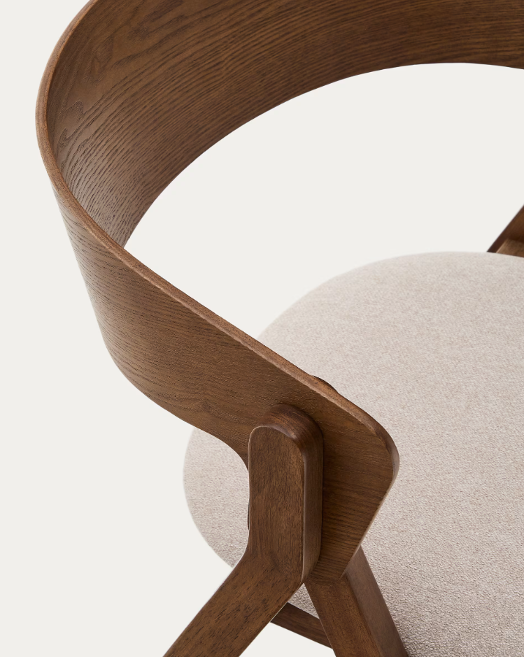 Stolička GODIA jaseňová dyha s tmavým povrchom