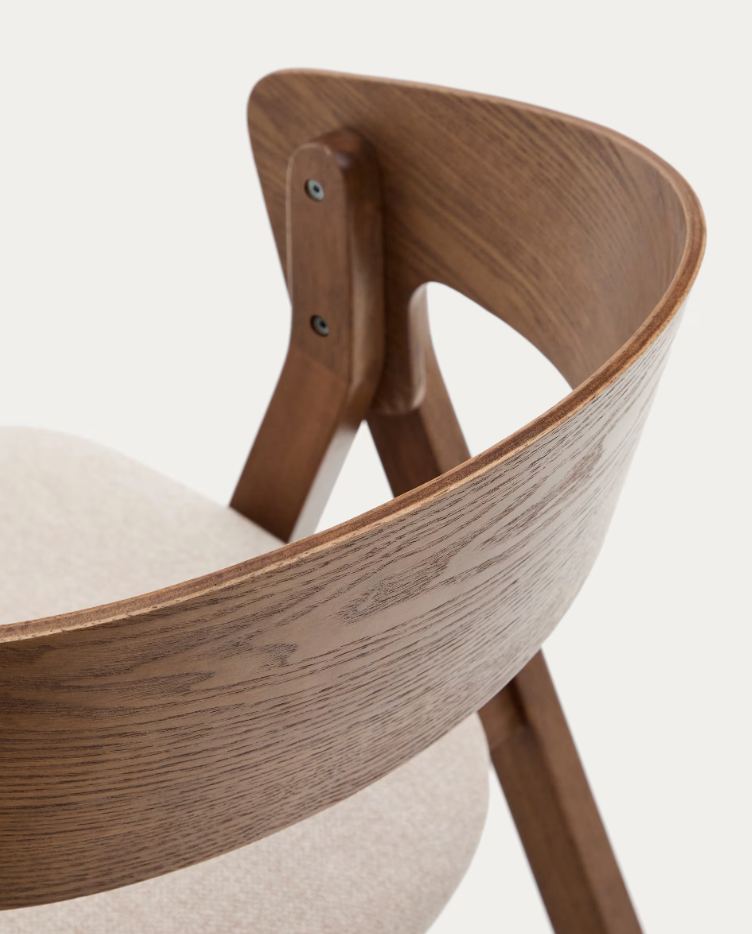 Stolička GODIA jaseňová dyha s tmavým povrchom