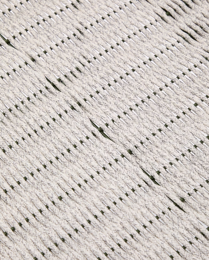 Záhradný podnožník MAURINA šedý so zeleným oceľovým podstavcom