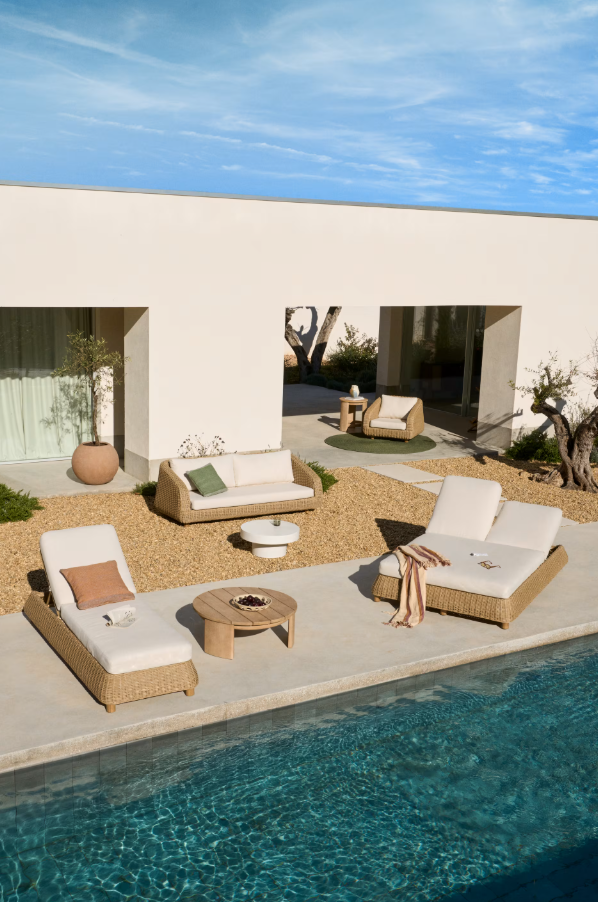 Ležadlo MERIA syntetický ratan