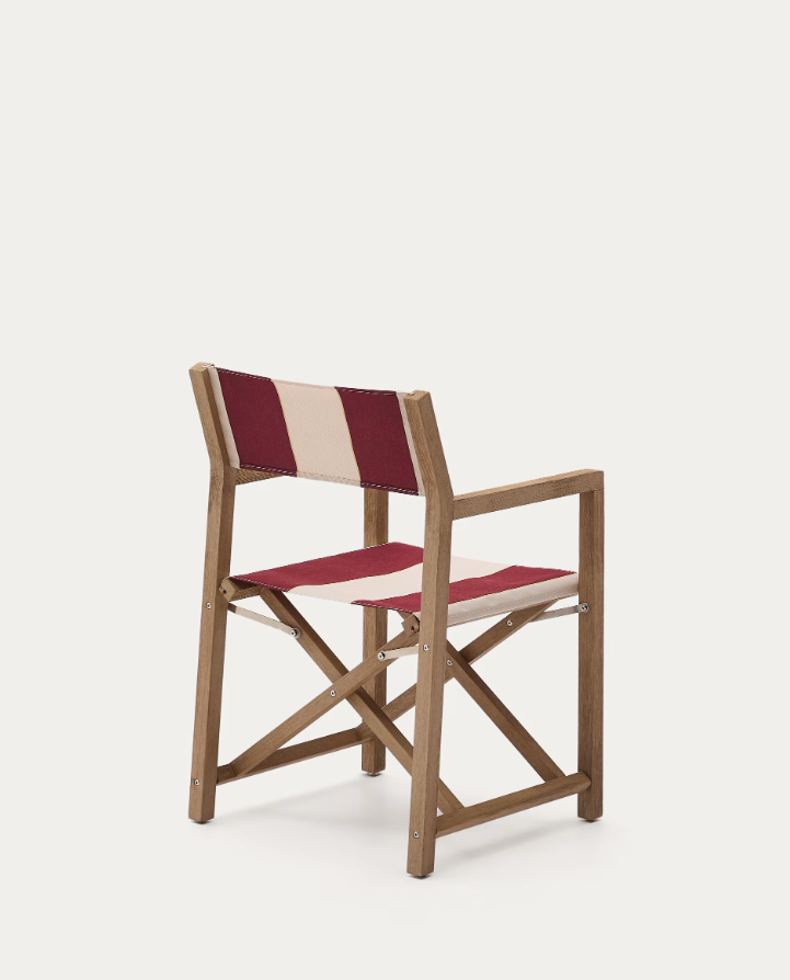 Folding chair of Vilara Bordo-Bega with an acacia base