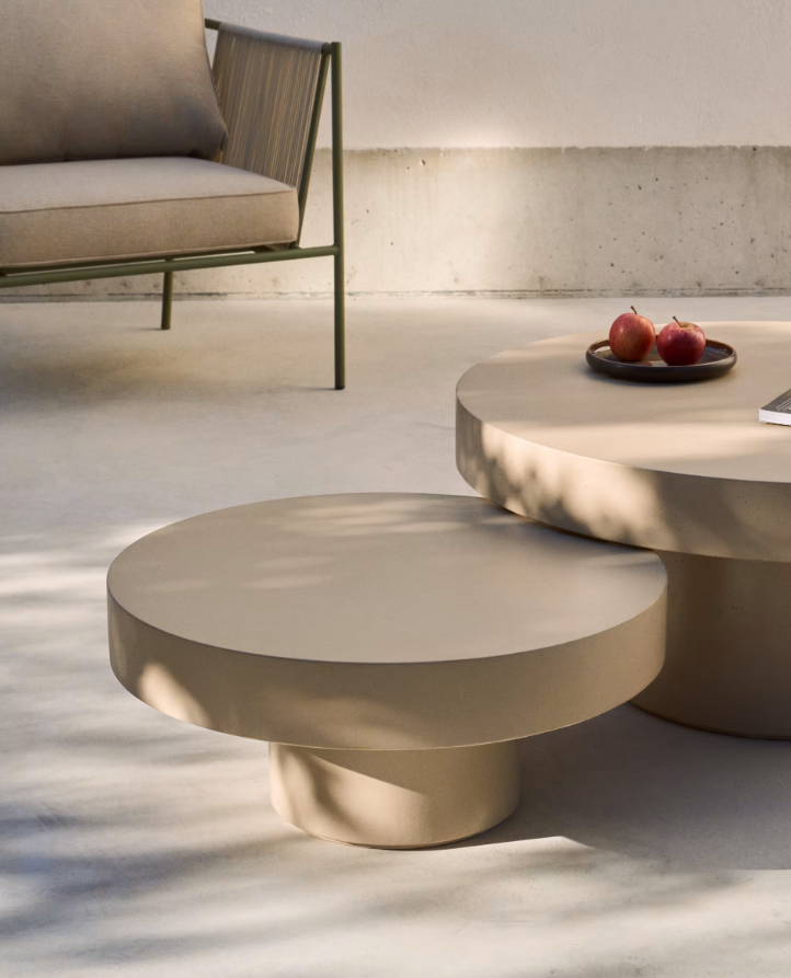 Aigablava coffee table beige cement