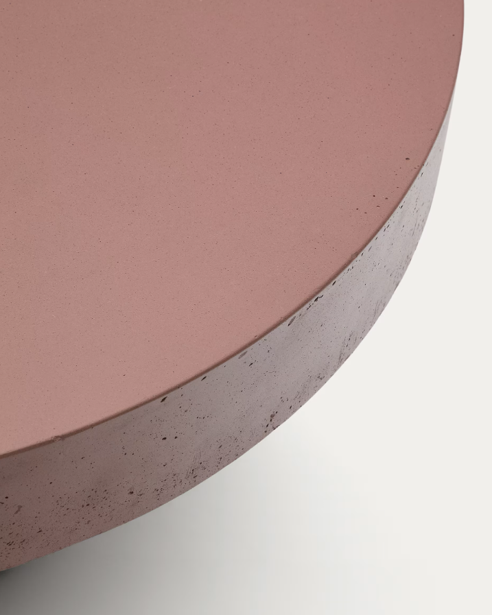 Kávový stolík AIGUABLAVA cement v terakotovej farbe