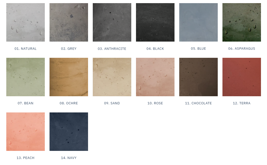 LONGA horizontal pendant lamp with a milky shade and concrete detail