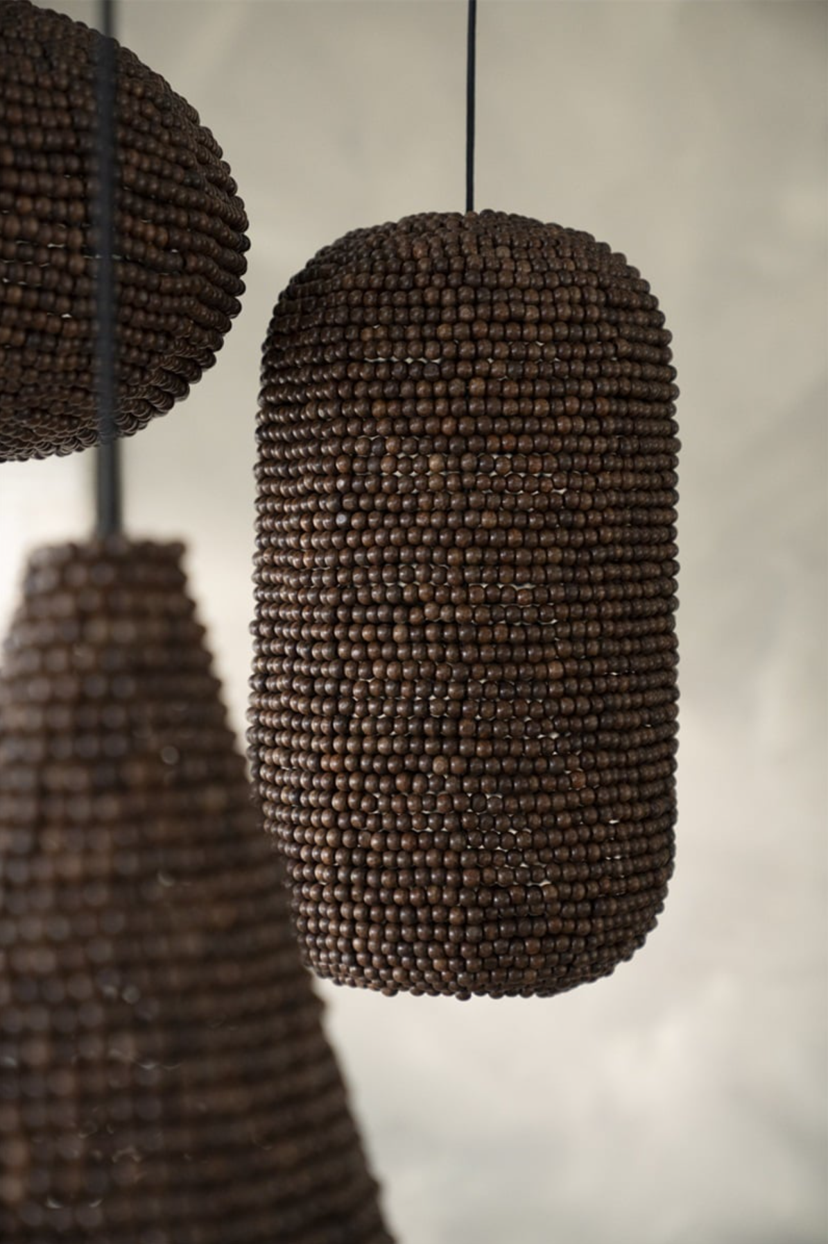 SHANGA pendant lamp dark wood