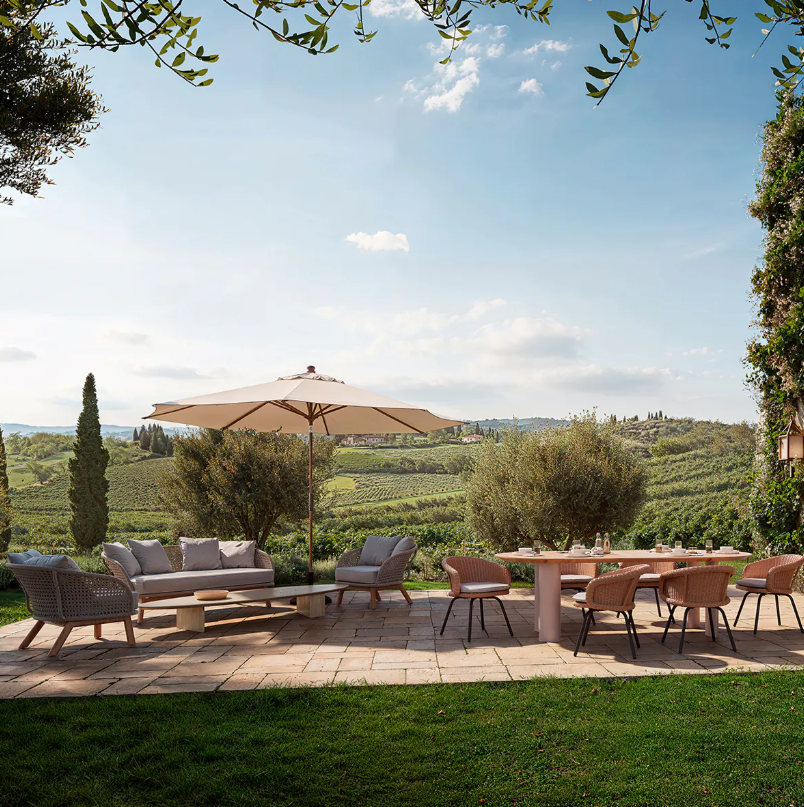 Záhradná stolička NOLAN z ratanu