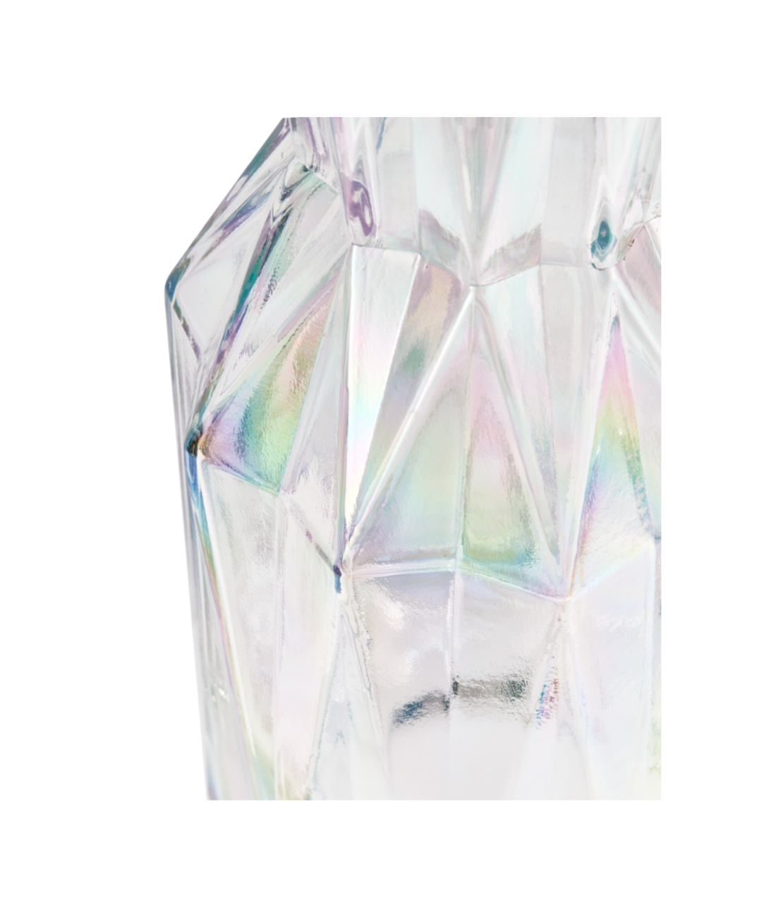 FOLDS GLASS transparent vase
