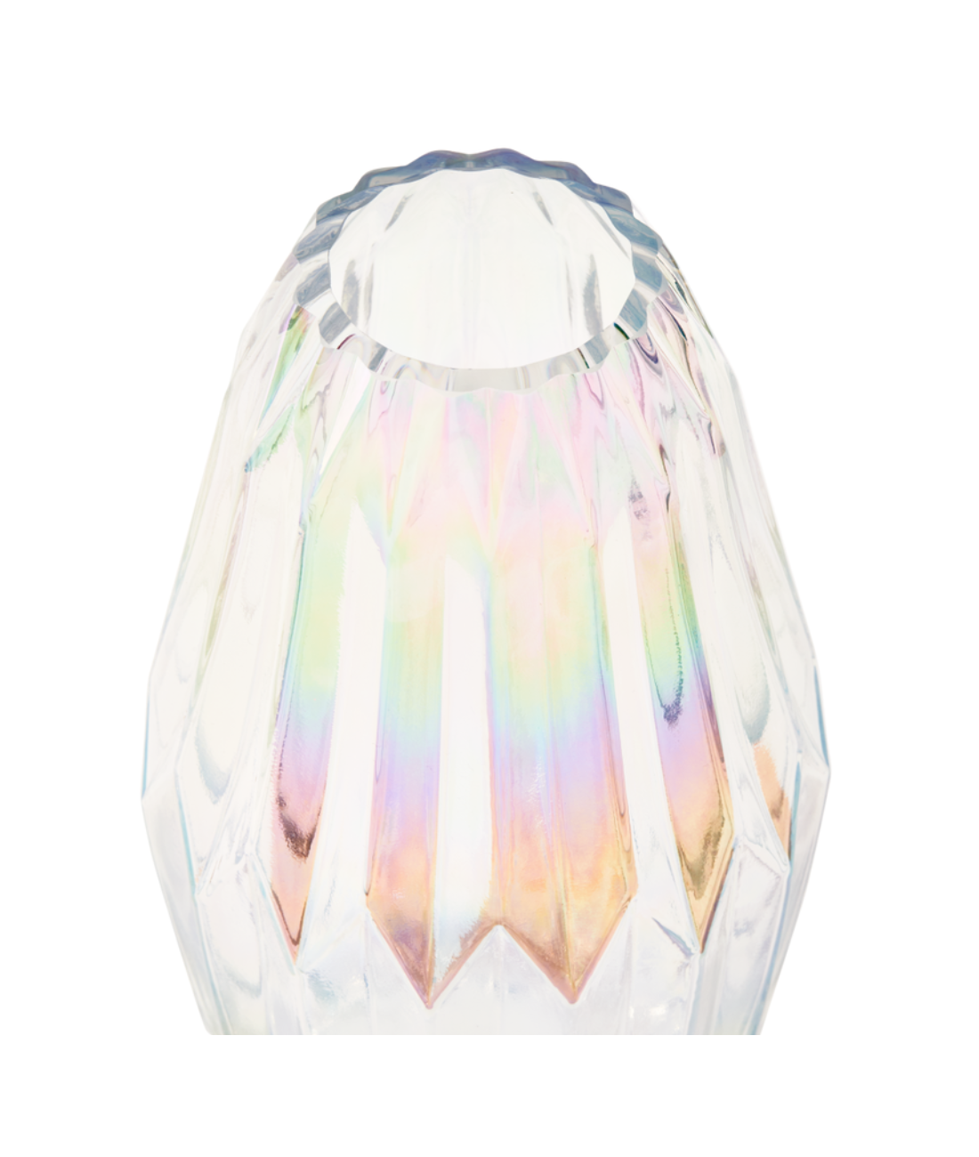 FOLDS GLASS transparent vase