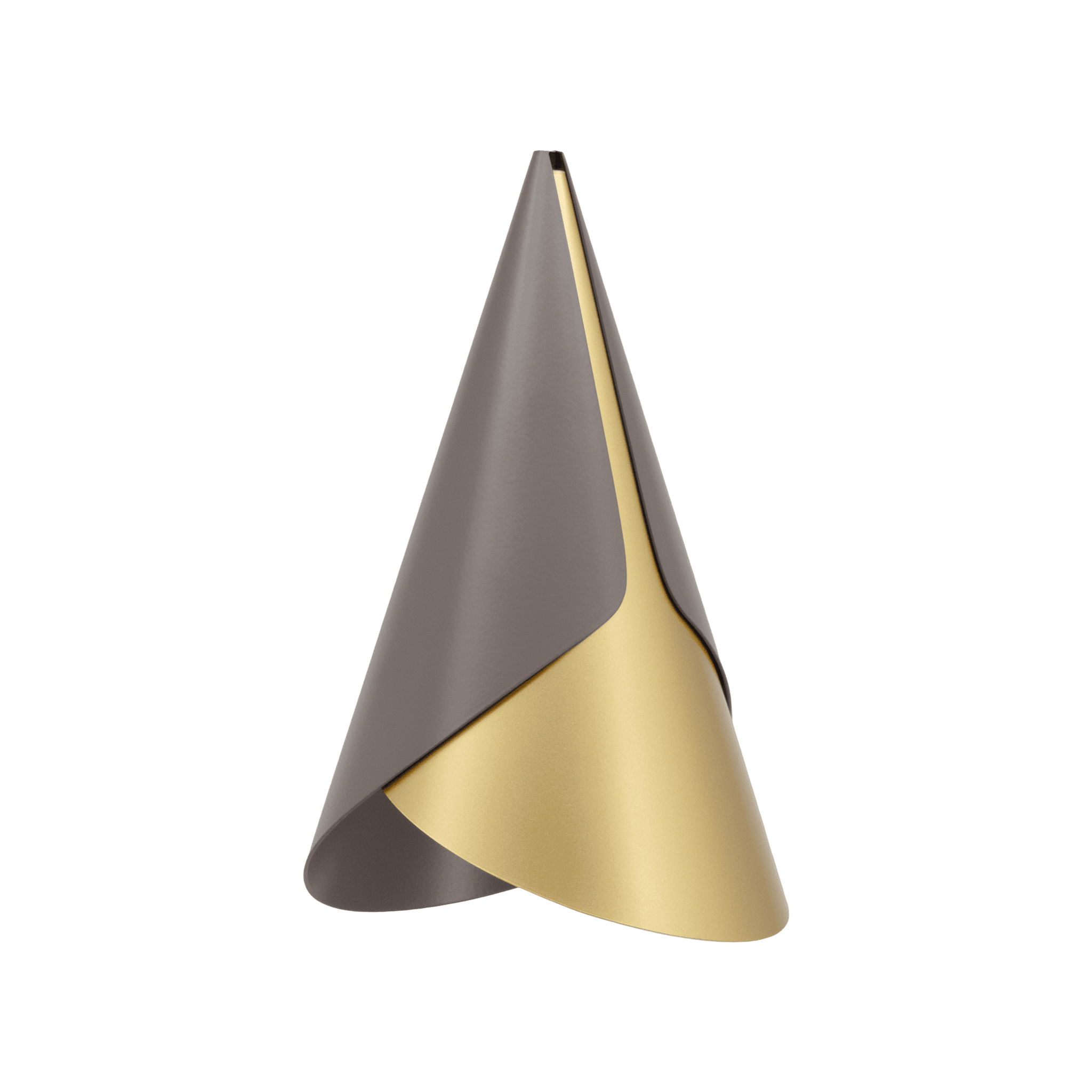 Abażur CORNET umbra ze złotym UMAGE Eye on Design