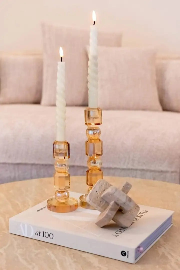 Kulatý konferenční stolek BILTMORE béžový travertin