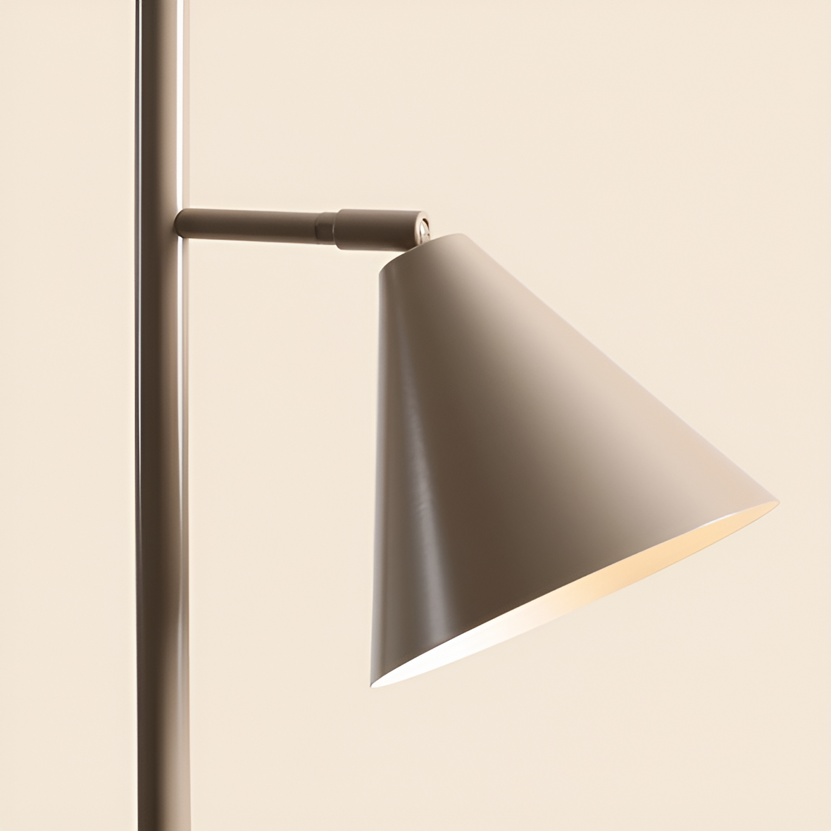 Duo beige forms floor lamp
