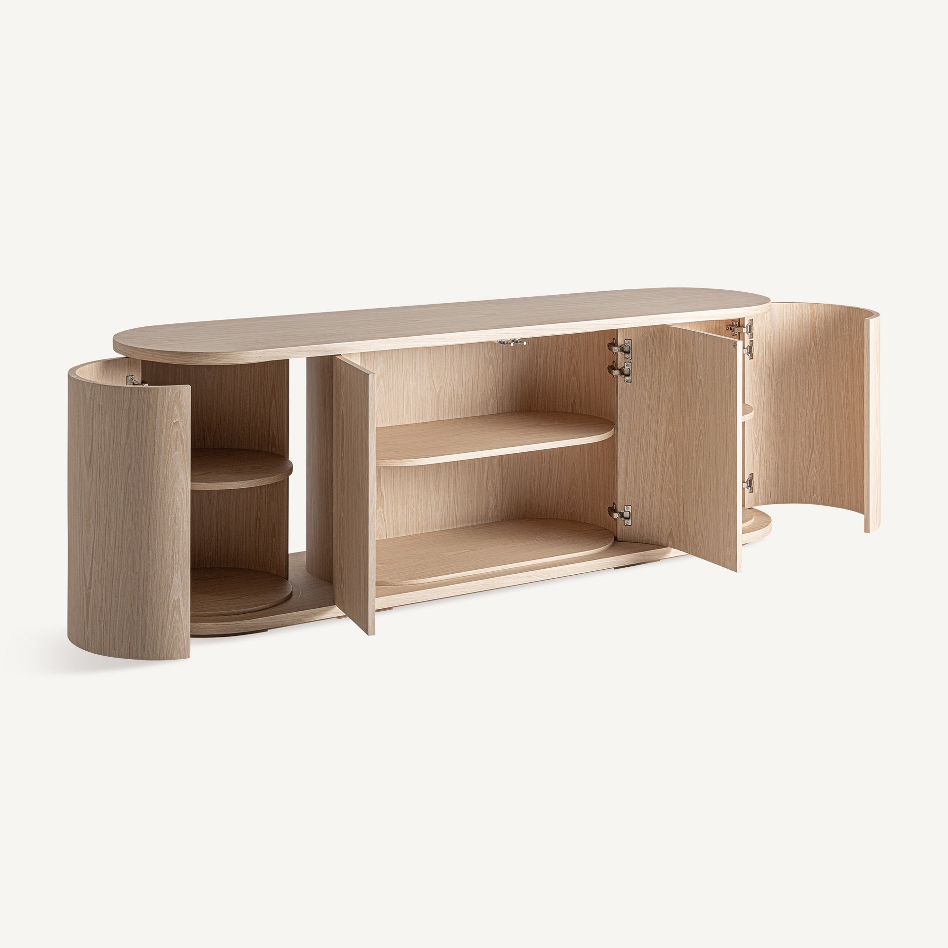 KHARJ Chest of Drawers in Oak Wood