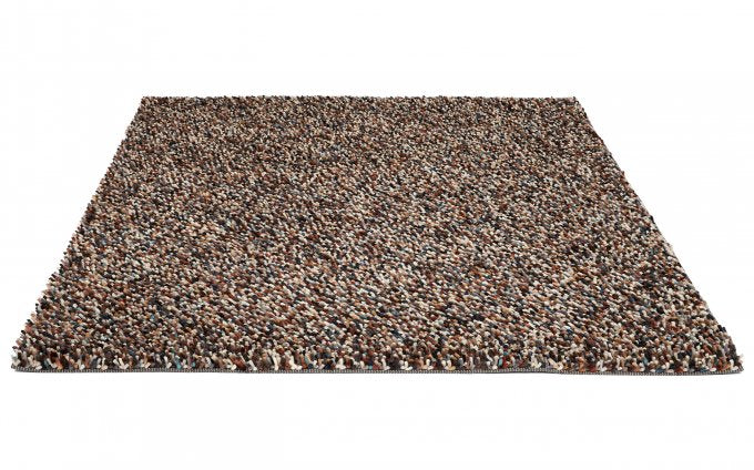 Dots Brown Carpet with Long Pile