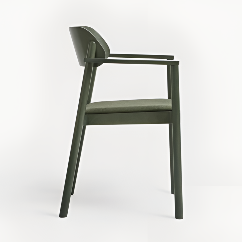 Chair with nimm armrests B-4590 beech wood