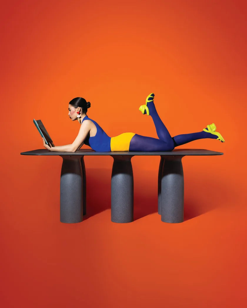 Kruhový stôl TOTO laminát hpl biely