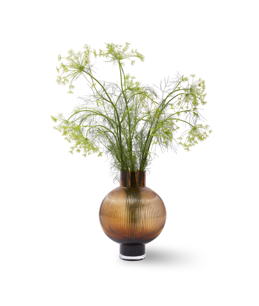 HOT AIR BALLOON vase dark brown