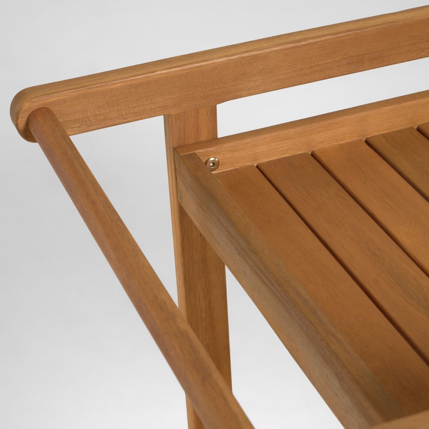 Barek ogrodowy FELISA lite drewno akacjowe La Forma Eye on Design