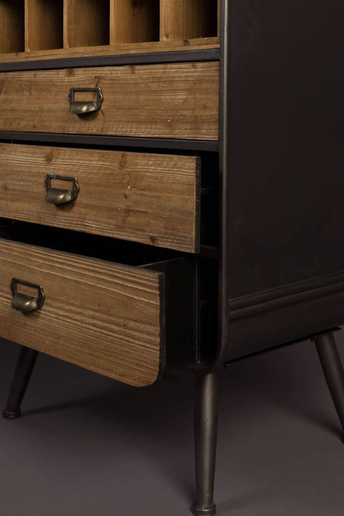 Barek VINO drewniany z żelazną podstawą Dutchbone Eye on Design