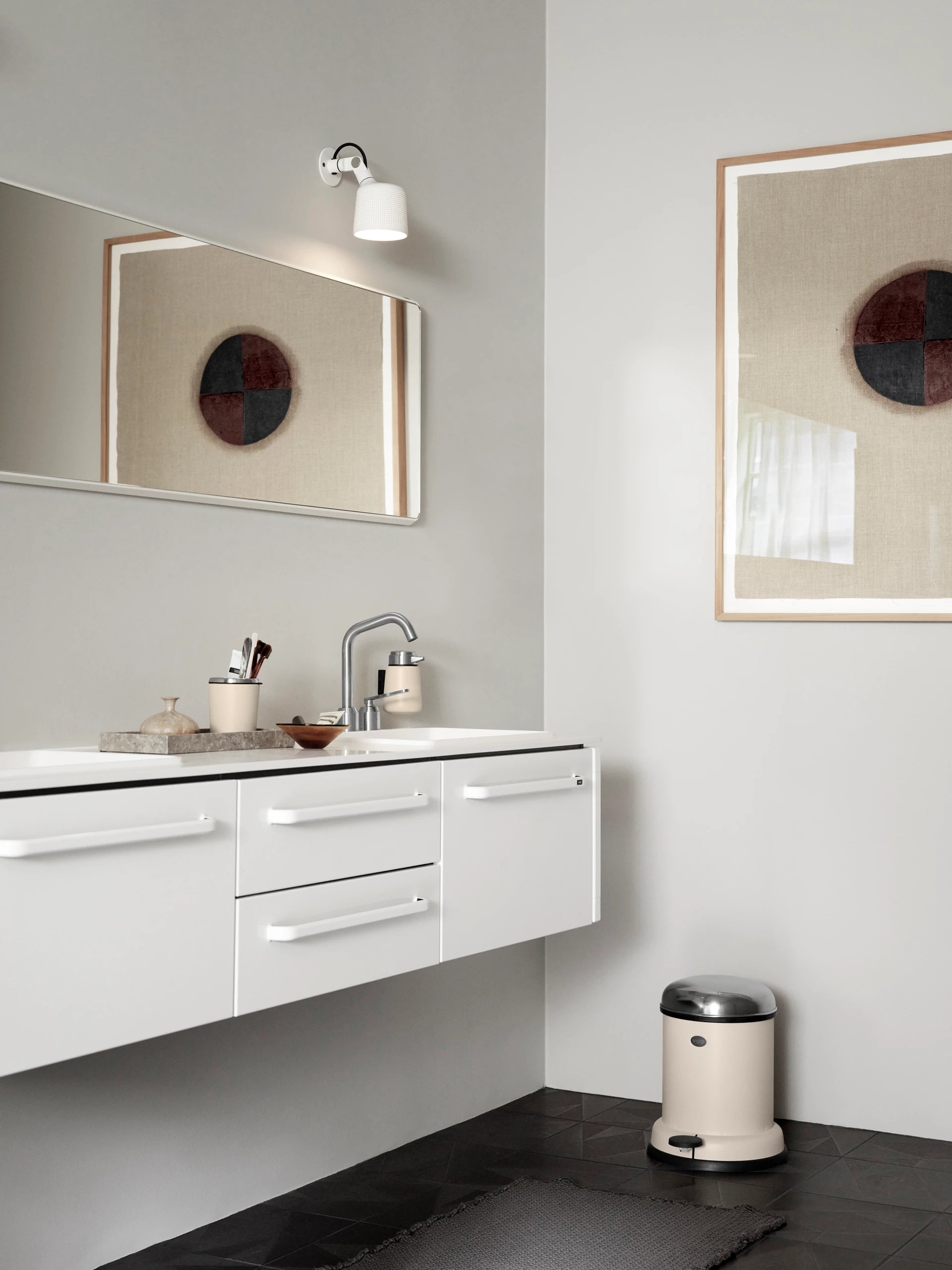 Trash Can PEDAL BIN beige