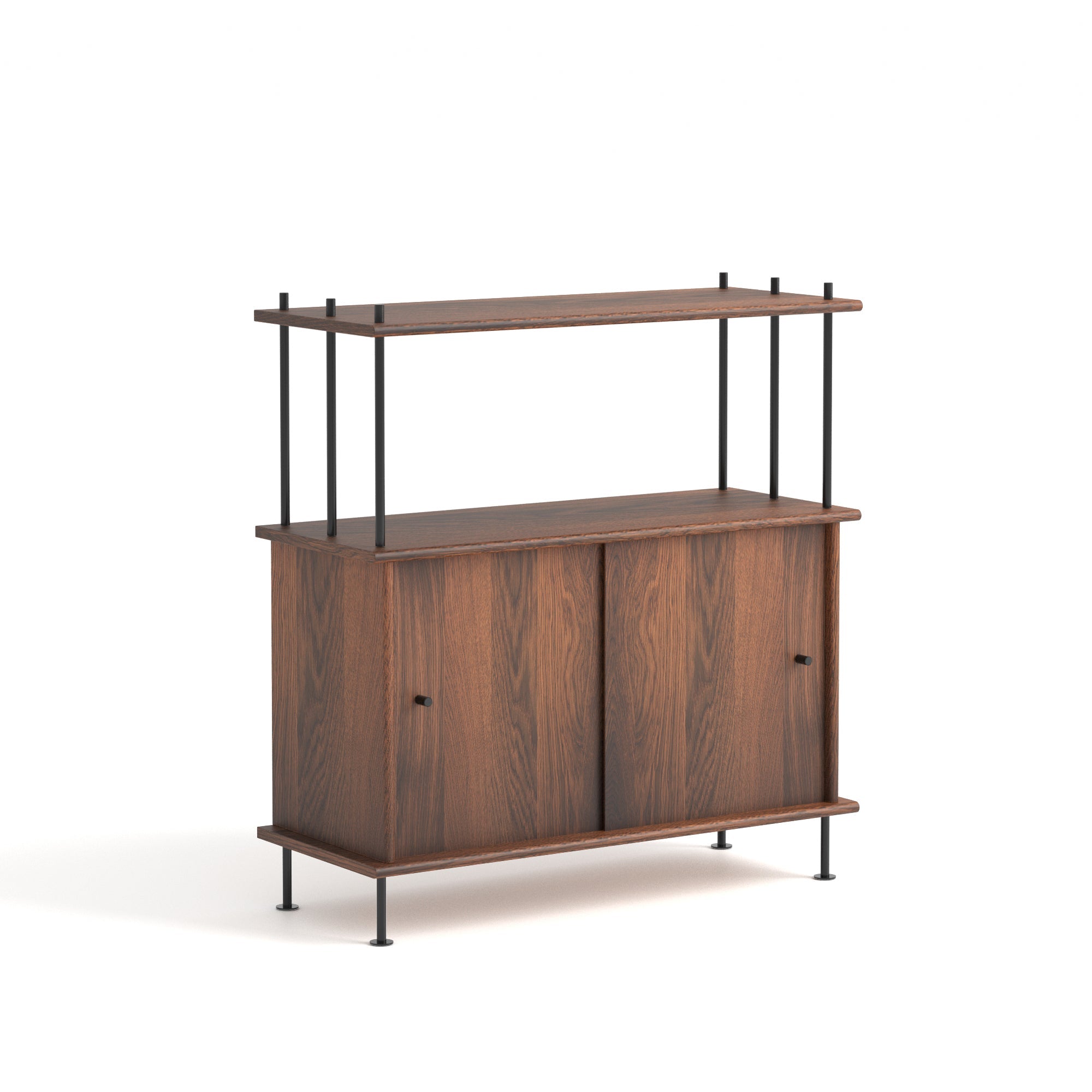 Skriňa BAVA 100 tmavé dubové drevo