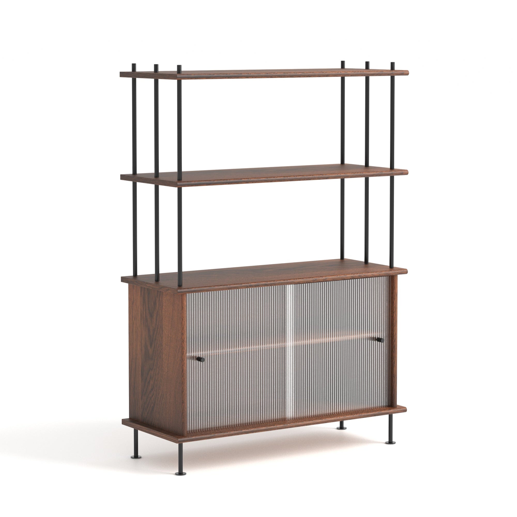 Skriňa BAVA 100 tmavé dubové drevo