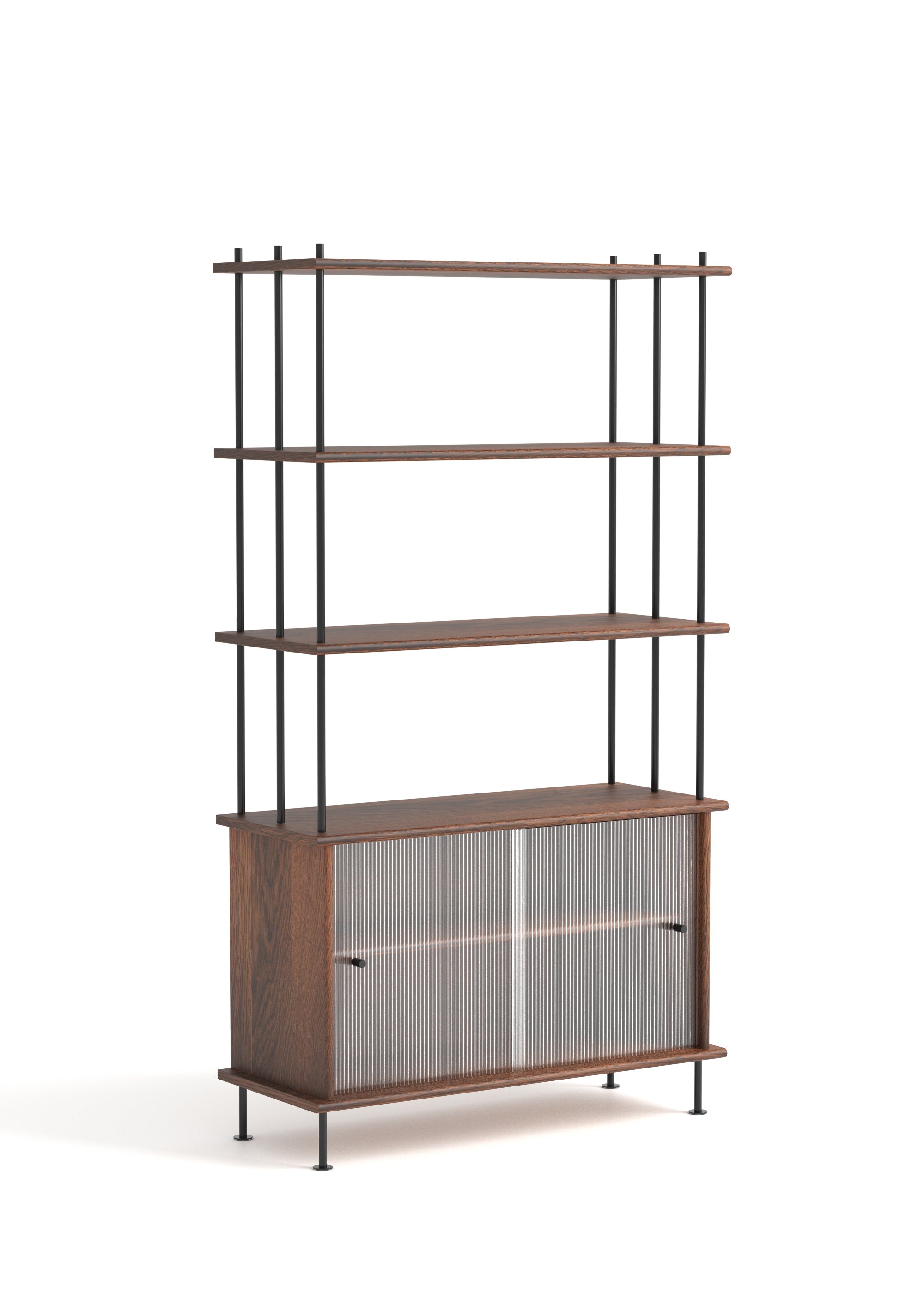 Skriňa BAVA 100 tmavé dubové drevo