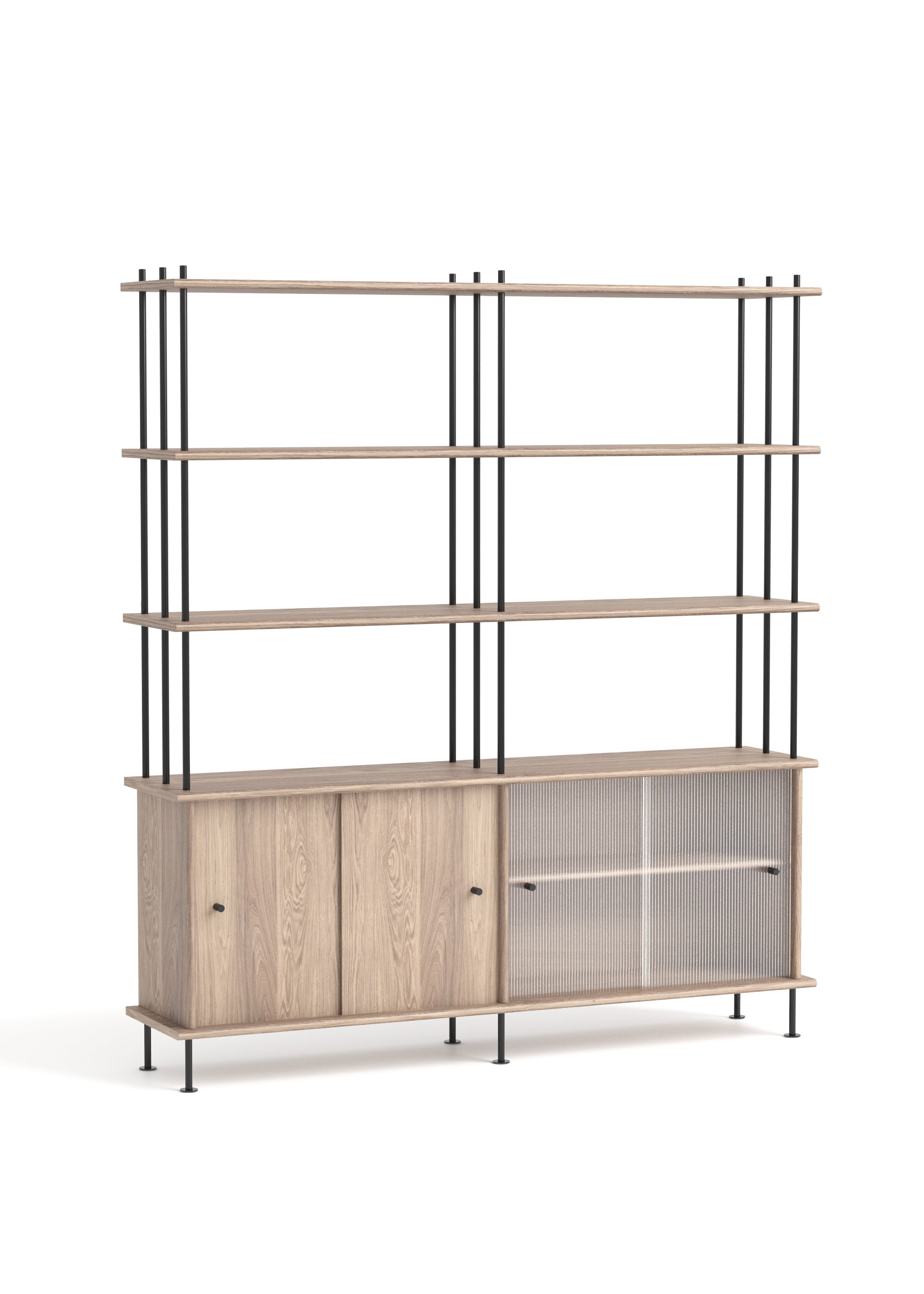 BAVA Cabinet 160 Bleached Oak Wood