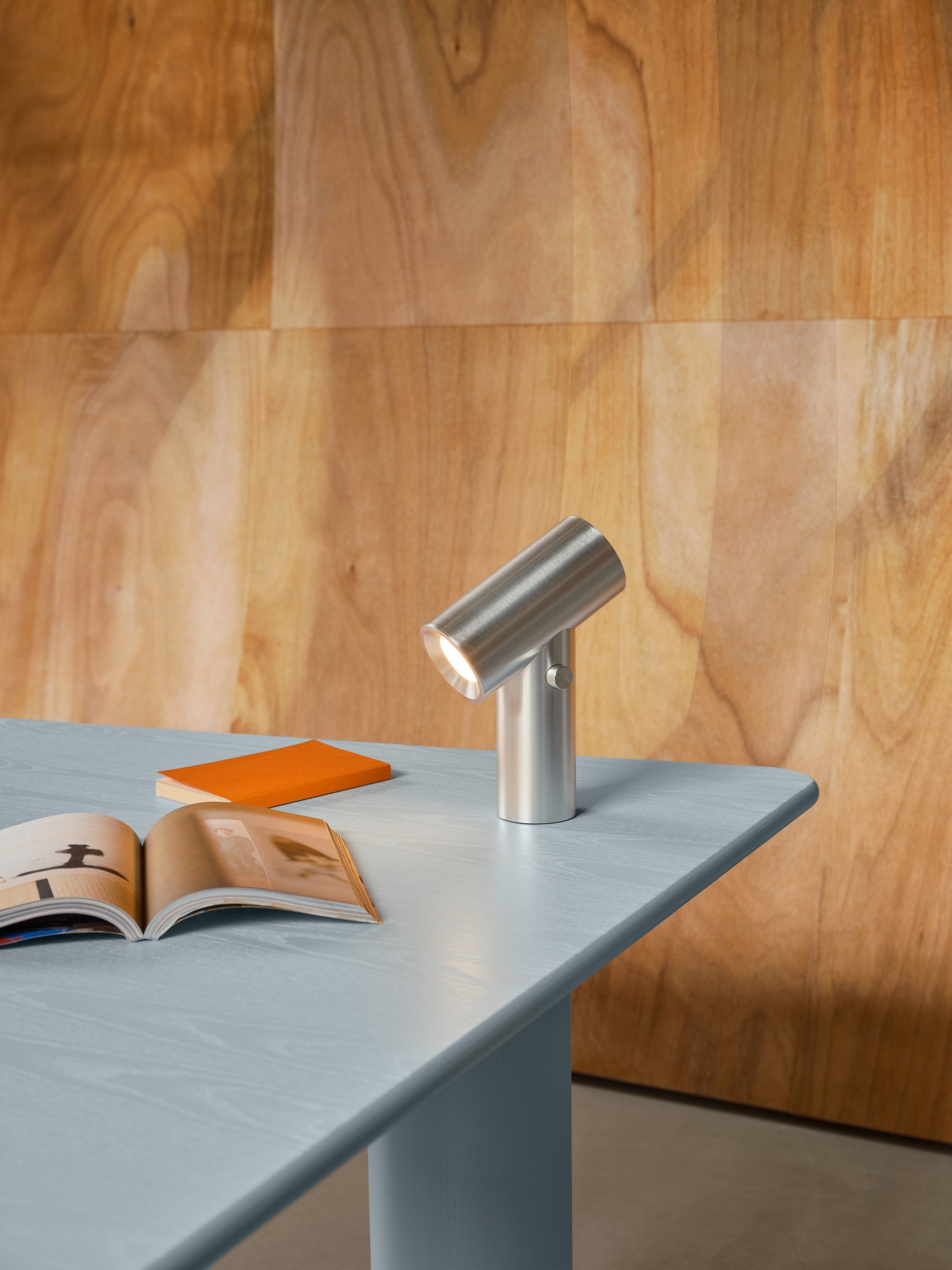 BEAM portable lamp polished aluminum