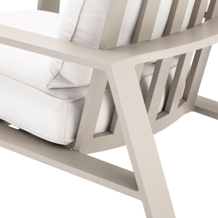 Outdoor Armchair BELLE VUE Broken White