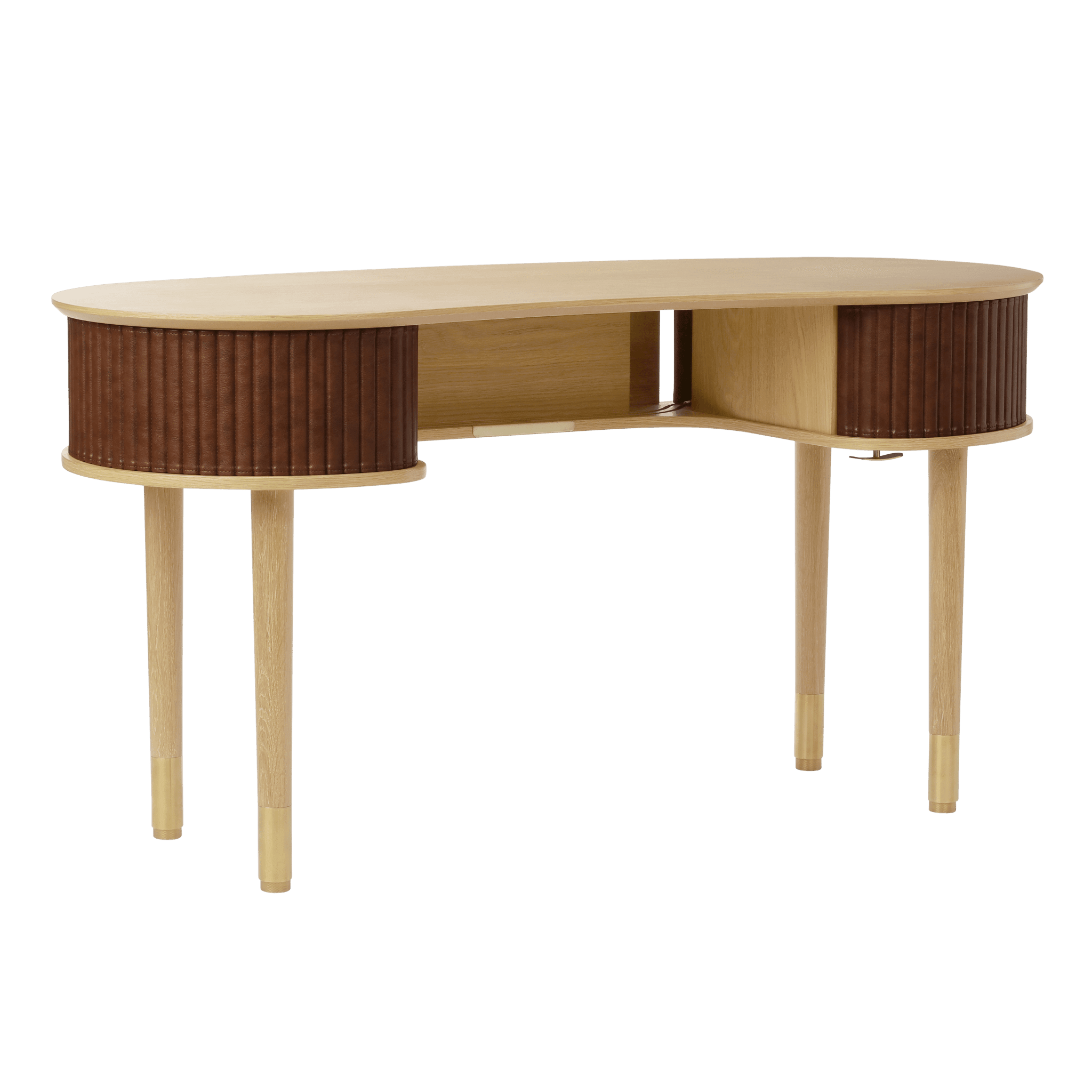 Biurko AUDACIOUS orzechowy z dębem UMAGE Eye on Design